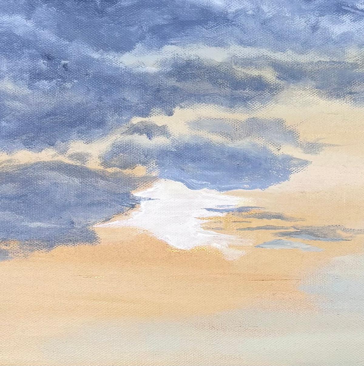 She Sits with the Sky - Original Painting
