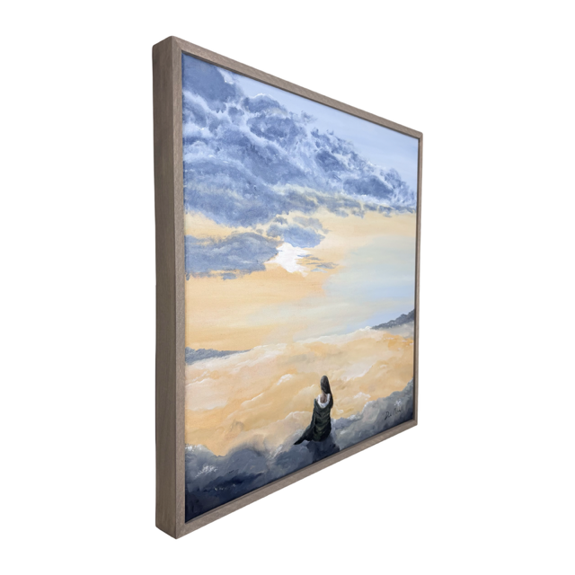 She Sits with the Sky - Original Painting