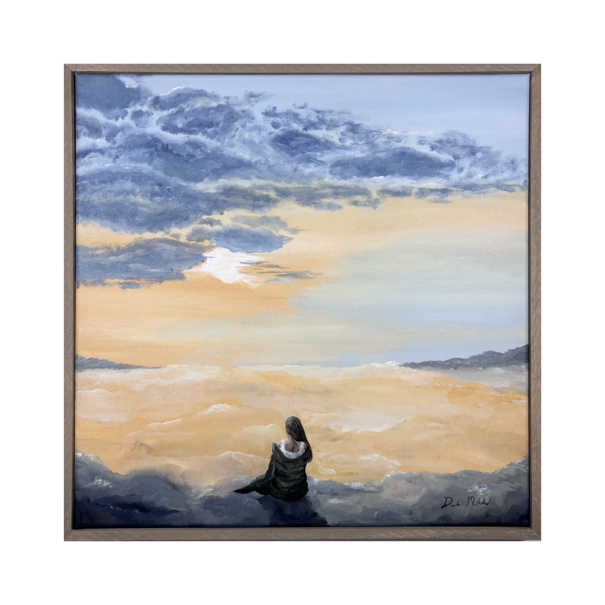She Sits with the Sky - Original Painting