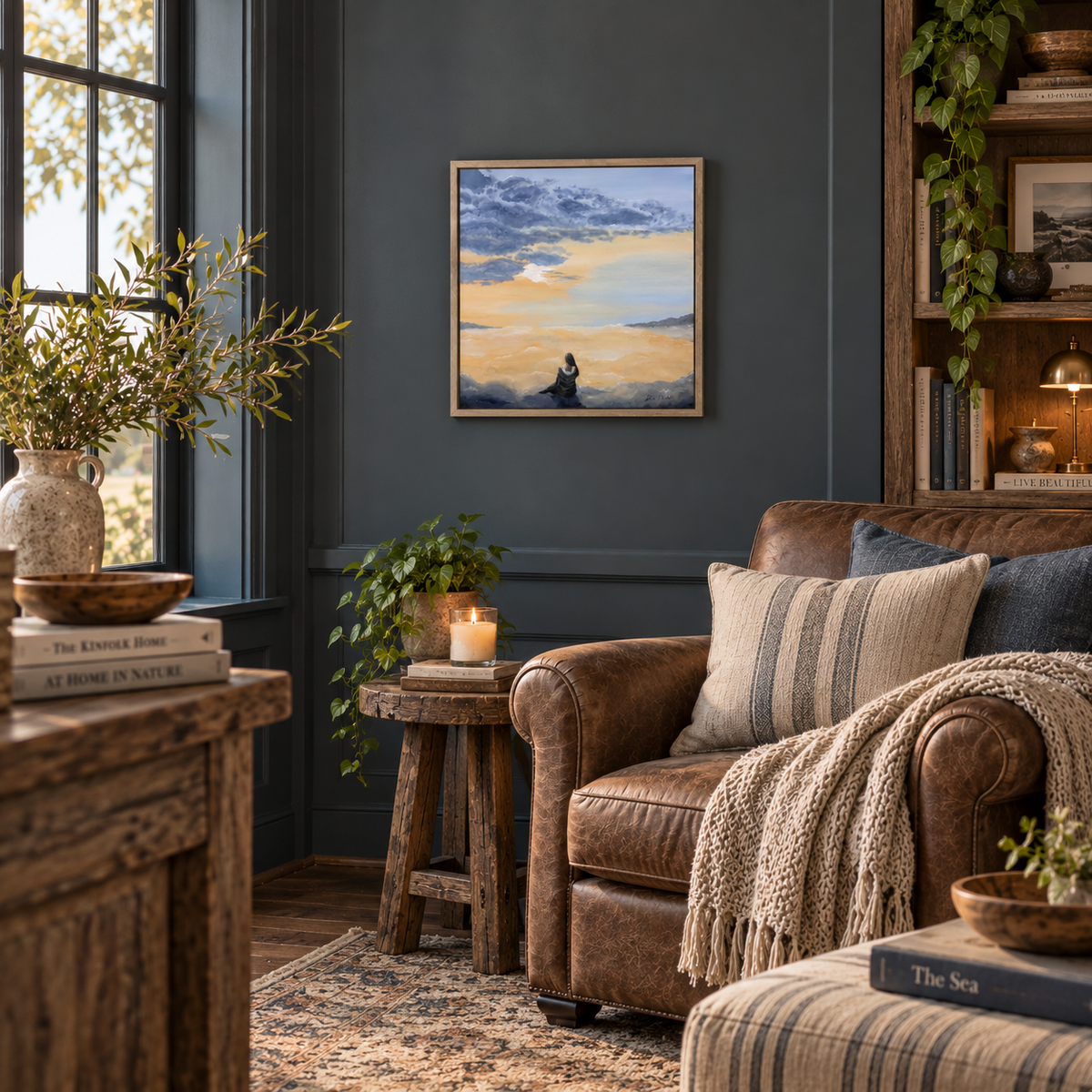 She Sits with the Sky - Fine Art Print