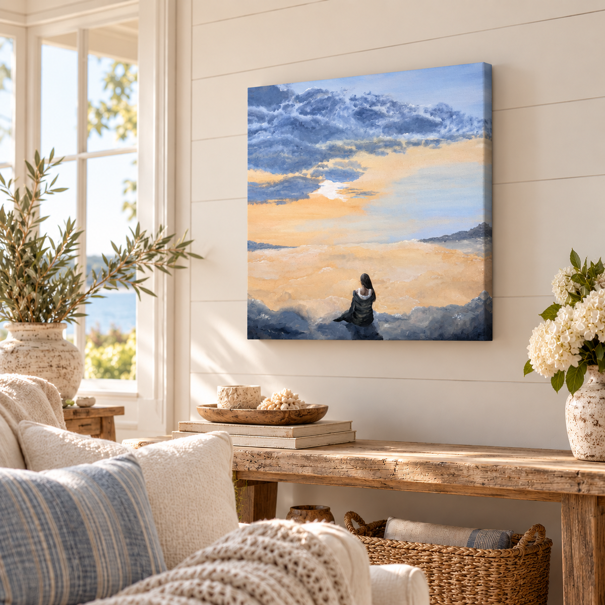 She Sits with the Sky - Fine Art Print