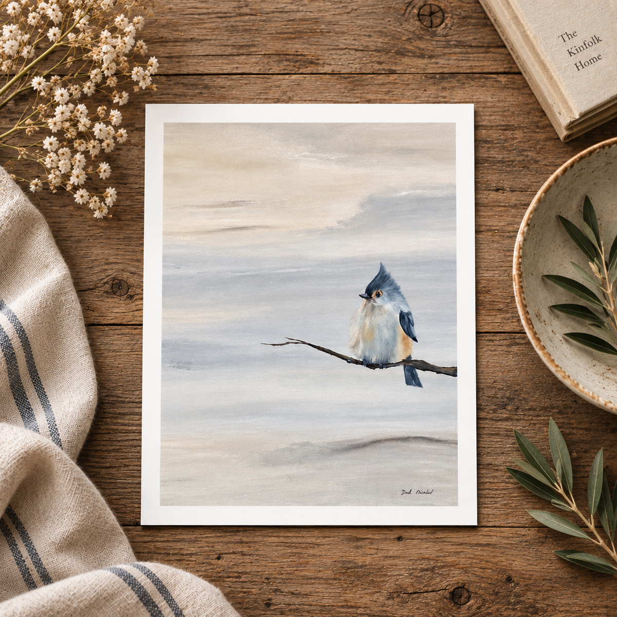 Tufted Titmouse (Study 1) - Fine Art Print