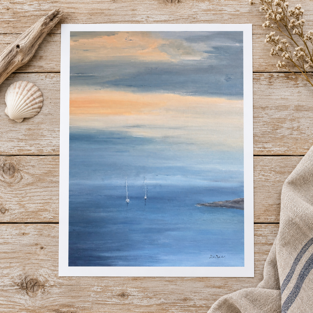 Two Ships Passed - Fine Art Print